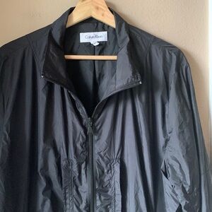 CALVIN KLEIN Men’s Black Zip Up Long Sleeve Jacket